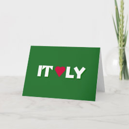 Iハートイタリアのロゴ カード