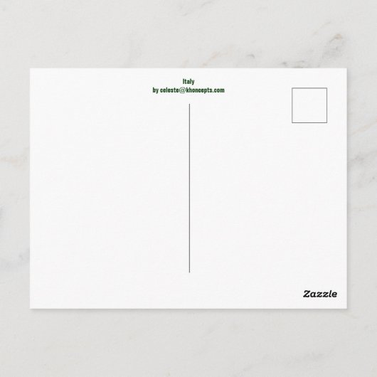 Iハートイタリアはがき ポストカード (裏面)