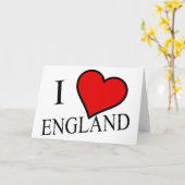 Iハートイングランドbk gccnt カード (黄色い花)