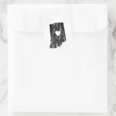 Iハートインディアナグランジの概擦り切れた要州愛 ラウンドシール (バッグ)