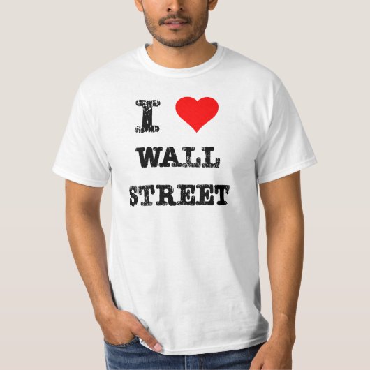 Iハートウォールストリート Tシャツ (正面)