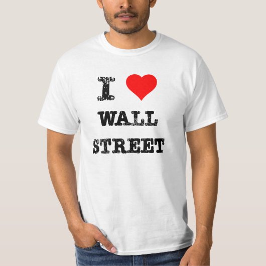 Iハートウォールストリート Tシャツ (正面)