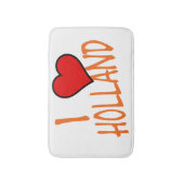 Iハートオランダまたはwt bmcnt バスマット (正面縦)