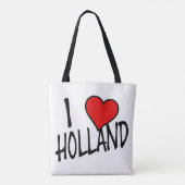 Iハートオランダbkオンwt stcnt トートバッグ (裏面)
