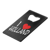 Iハートオランダwt on bk bocnt クレジットカード栓抜き (裏面アングル)