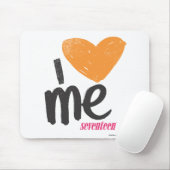 Iハートオレンジ私 マウスパッド (マウス)