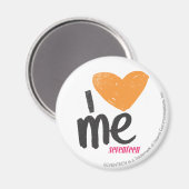 Iハートオレンジ マグネット (正面/裏面)