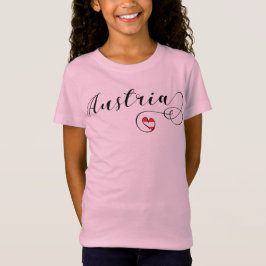Iハートオーストリア国旗 Tシャツ