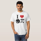 IハートカボチャPi Tシャツ (正面フル)