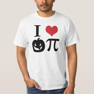 IハートカボチャPi Tシャツ