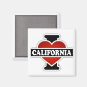 Iハートカリフォルニア マグネット (正面/裏面)