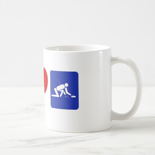 Iハートカール コーヒーマグカップ (右)