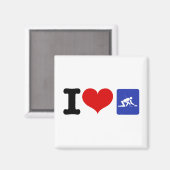 Iハートカール マグネット (正面/裏面)