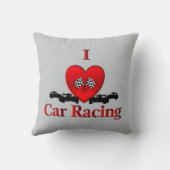Iハートカーレーシンググレー クッション (裏面)
