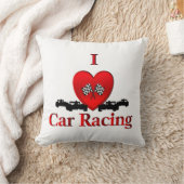 Iハートカーレース クッション (ブランケット)