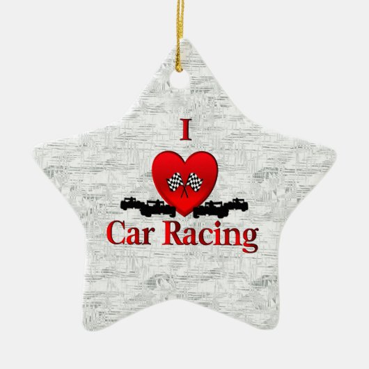 Iハートカーレース セラミックオーナメント (正面)