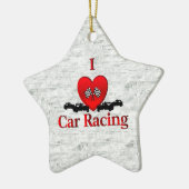 Iハートカーレース セラミックオーナメント (左)