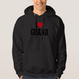 Iハートガーナと赤いハートI love Ghana パーカ