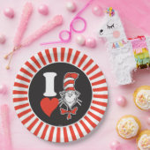Iハートキャットin the Hat ペーパープレート (パーティー)