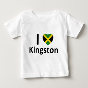 Iハートキングストン(ジャマイカ) ベビーTシャツ