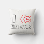 IハートギークASCIIアート クッション (裏面)