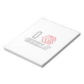 IハートギークASCIIアート ノートパッド (回転)