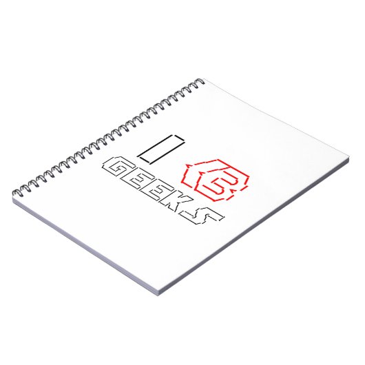 IハートギークASCIIアート ノートブック (左側)