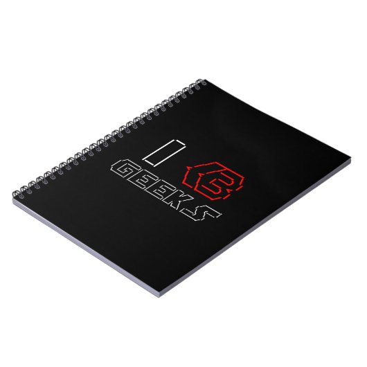 IハートギークASCIIアート ノートブック (左側)