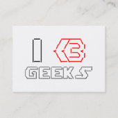 IハートギークASCIIアート 名刺 (裏面)