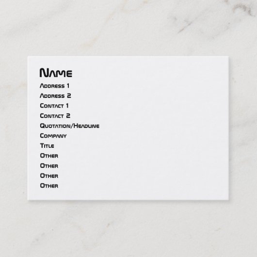 IハートギークASCIIアート 名刺 (正面)