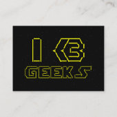 IハートギークASCIIアート 名刺 (裏面)