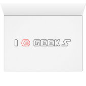 IハートギークASCII ART Greeting Card (内部横(下))