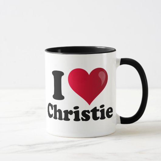 IハートクリスChristie マグカップ (右)