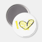 Iハートグラフィティイエロー マグネット (正面/裏面)