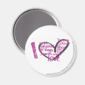 Iハートグラフィティパープル マグネット (正面/裏面)