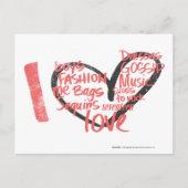 Iハートグラフィティピンク ポストカード (正面)