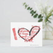 Iハートグラフィティピンク ポストカード (スタンド正面)