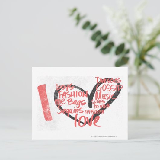 Iハートグラフィティピンク ポストカード (スタンド正面)