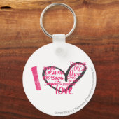 Iハートグラフィティマゼンタ キーホルダー (正面)