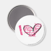 Iハートグラフィティマゼンタ マグネット (正面/裏面)