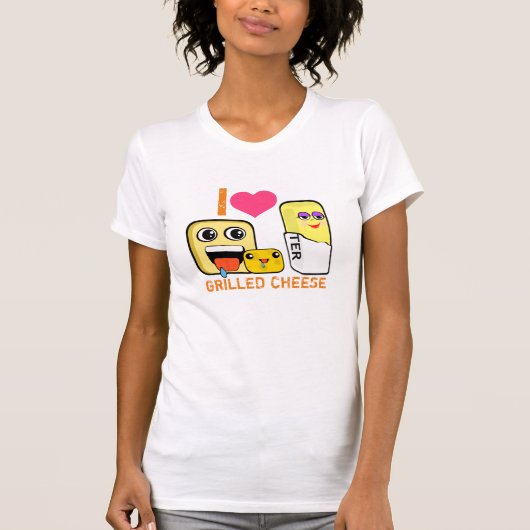 Iハートグリルチーズ Tシャツ (正面)
