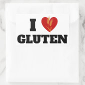 Iハートグルテン – I Love Gluten - 長方形シール (バッグ)