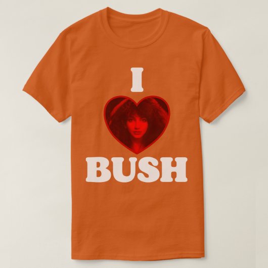Iハートケイト・ブッシュ1 Tシャツ (デザイン正面)