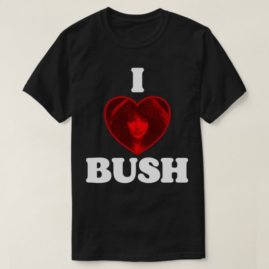 Iハートケイト・ブッシュ1 Tシャツ (デザイン正面)