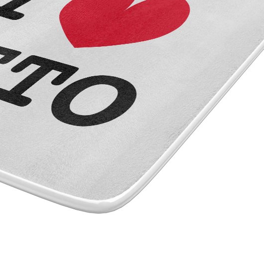 Iハートケトダイエットガラス厨房用カッティングボード カッティングボード (角)