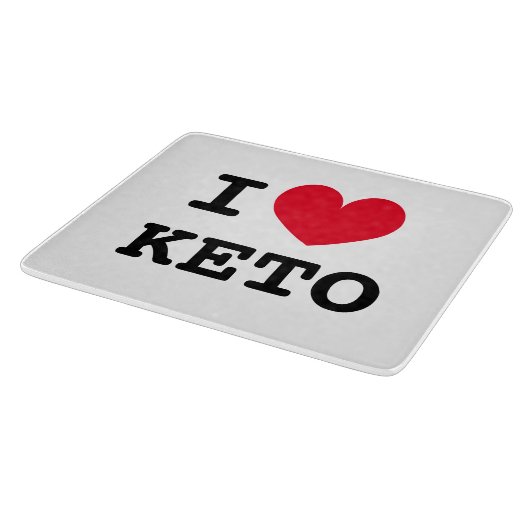 Iハートケトダイエットガラス厨房用カッティングボード カッティングボード (角)