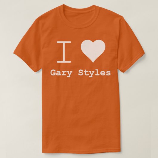 iハートゲイリースタイルラブ tシャツ (デザイン正面)
