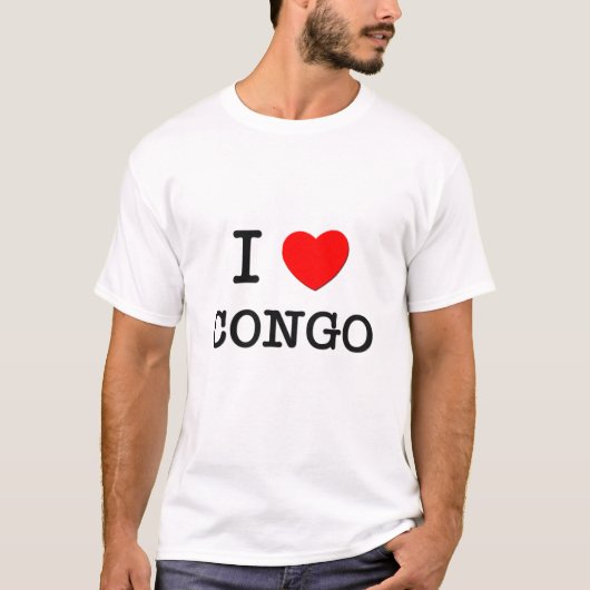 Iハートコンゴ Tシャツ (正面)