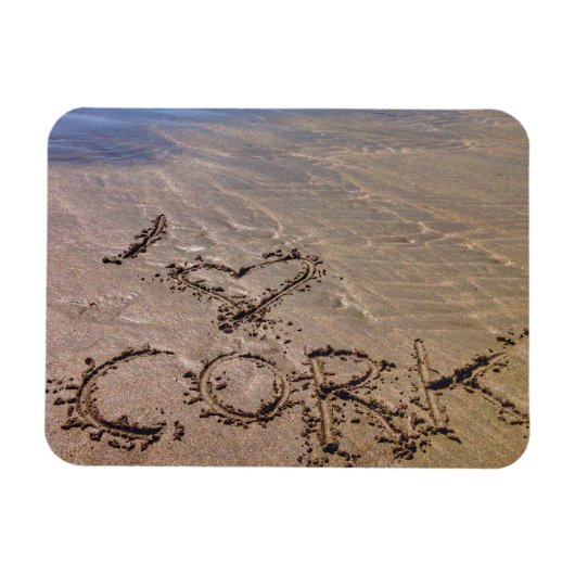 Iハートコーク磁石，コーク・アイルランド マグネット (横)