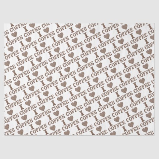 Iハートコーヒーティッシュペーパー 薄葉紙 (正面)
